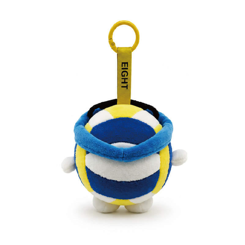 Round Plush Keychain with Embroidered Hat – Custom Mini Stuffed Animal (KJ3451)