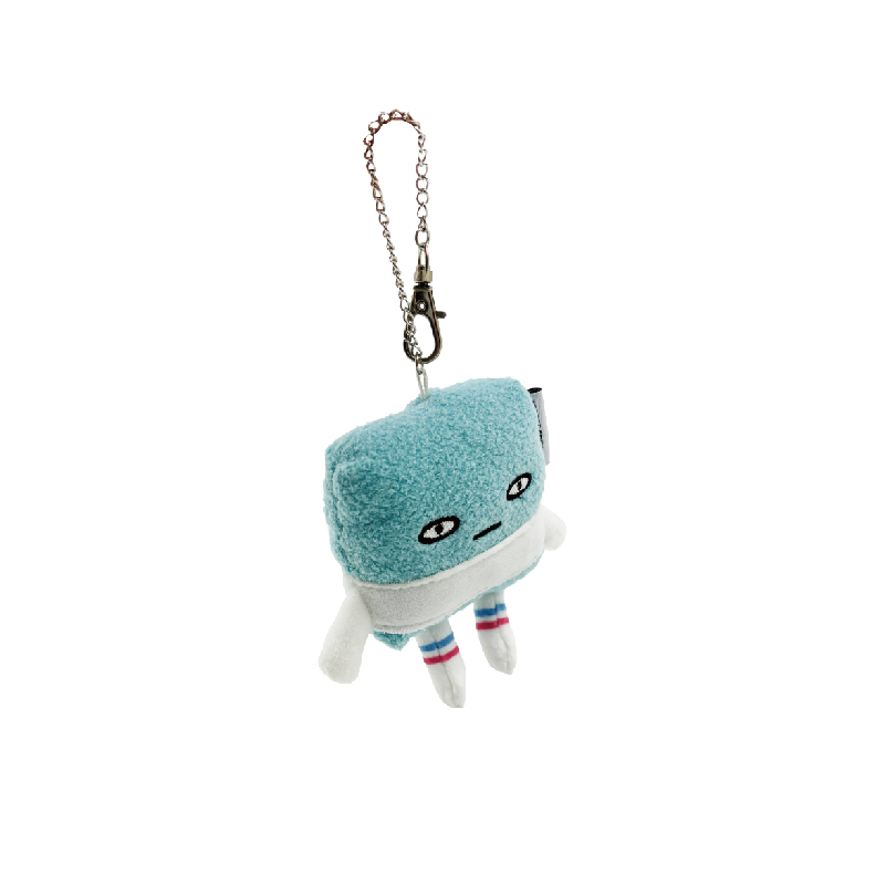 Tofu Plush Keychain – Soft Bag Charm (KJ3462) — product view 2