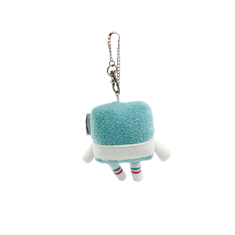 Tofu Plush Keychain – Soft Bag Charm (KJ3462) — product view 3