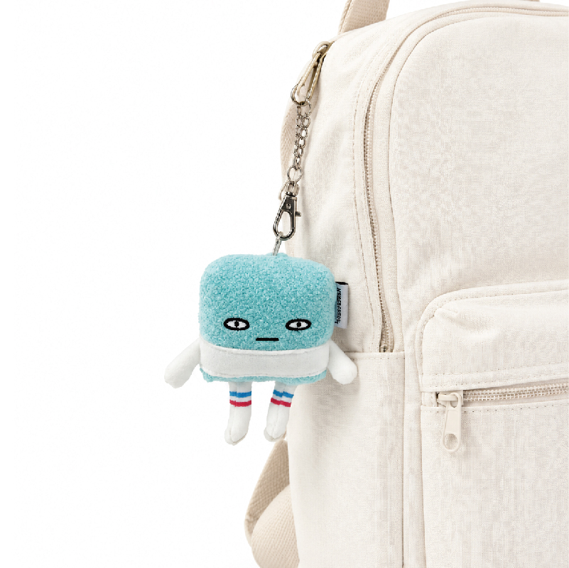 Tofu Plush Keychain – Soft Bag Charm (KJ3462) — product view 4