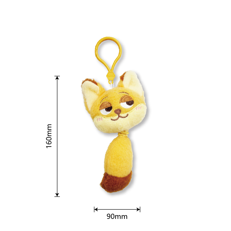 Nick Plush Keychain – Embroidered Bag Charm (KJ3465)