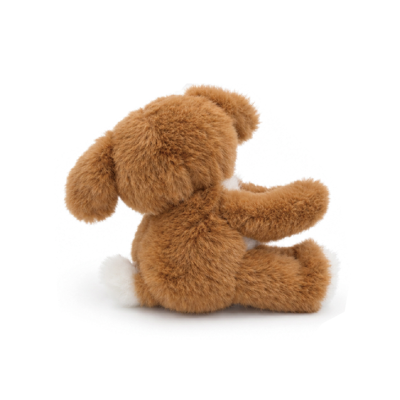 Plush Dog Curtain Tieback – Brown and White Puppy (KJ3468) — product view 3