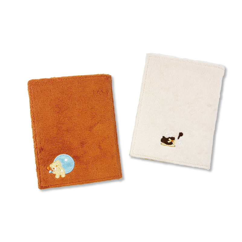 Cartoon Plush Notebook with Red Pom-Pom (KJ3470) — product view 3