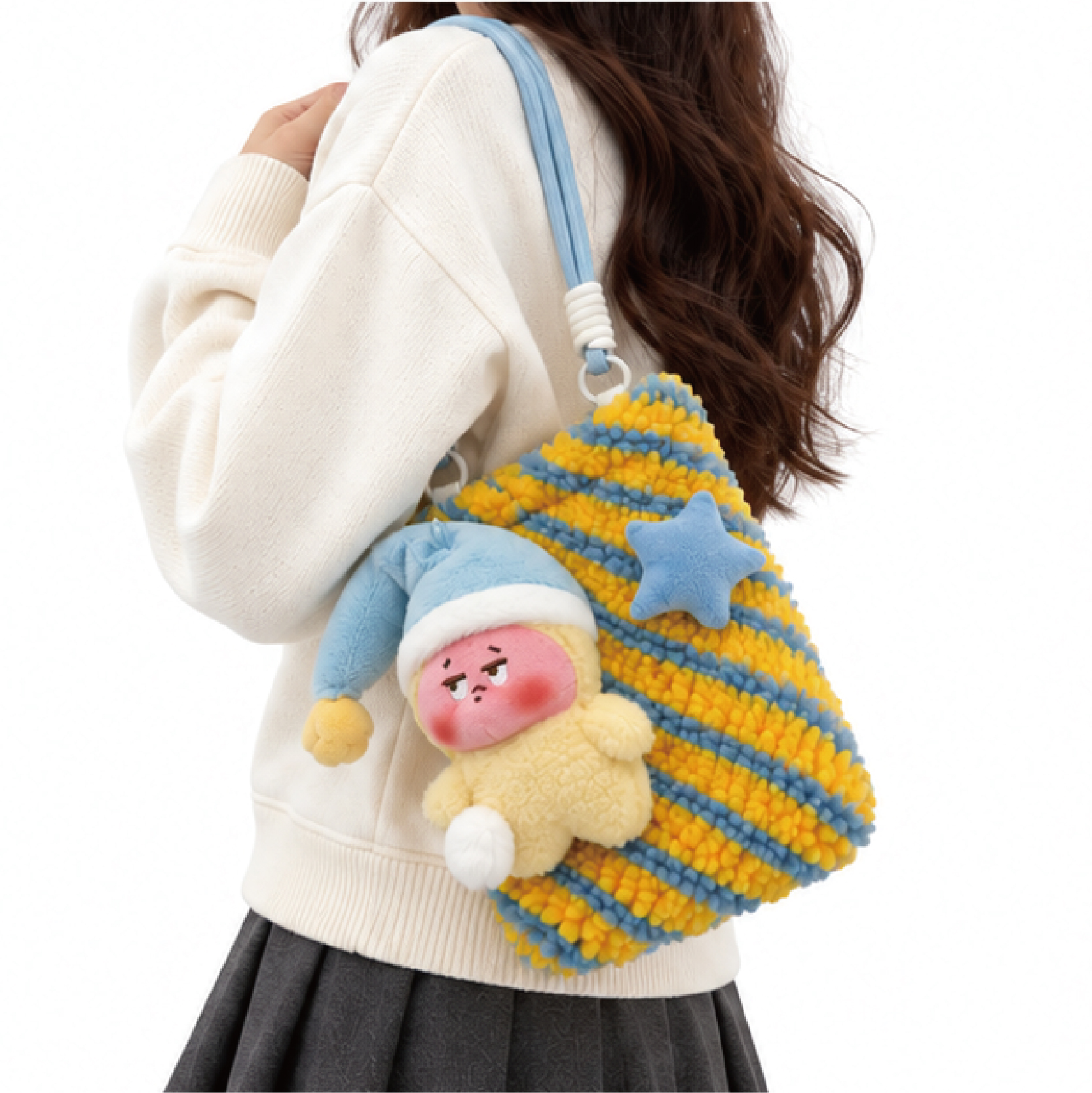 Star Character Plush Crossbody Bag (KJ3479) - product view 4