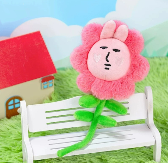 Pink Sunflower Plush Flower (KJ3481) - product view 4