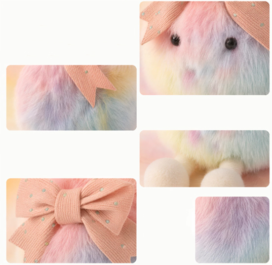 Tie-Dye Plush Flower Bouquet (KJ3485) - product view 5