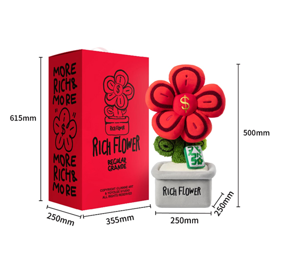 Rich Flower Plush Potted Decoration (KJ3486) - product view 6