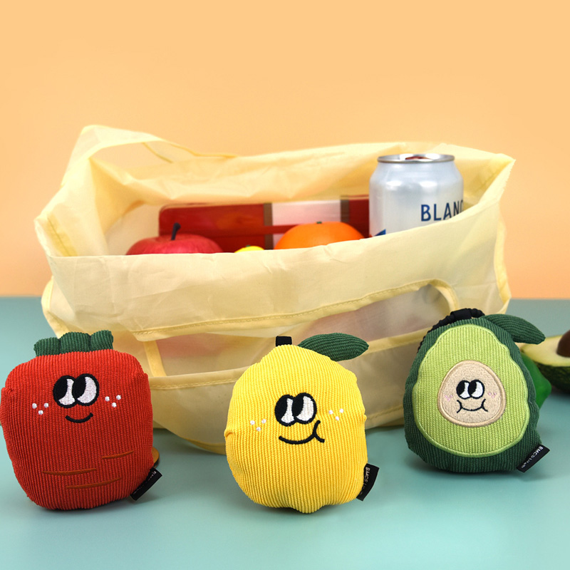 Fruit Plush Charm Foldable Shopping Bag (KJ3505) - product view 2