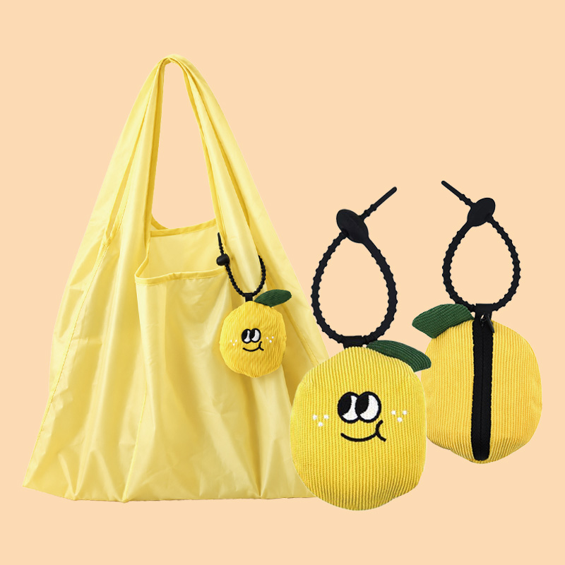 Fruit Plush Charm Foldable Shopping Bag (KJ3505) - product view 4