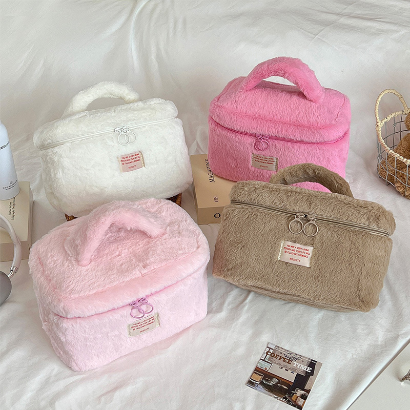 Plush storage bags with carry handles KJ3506