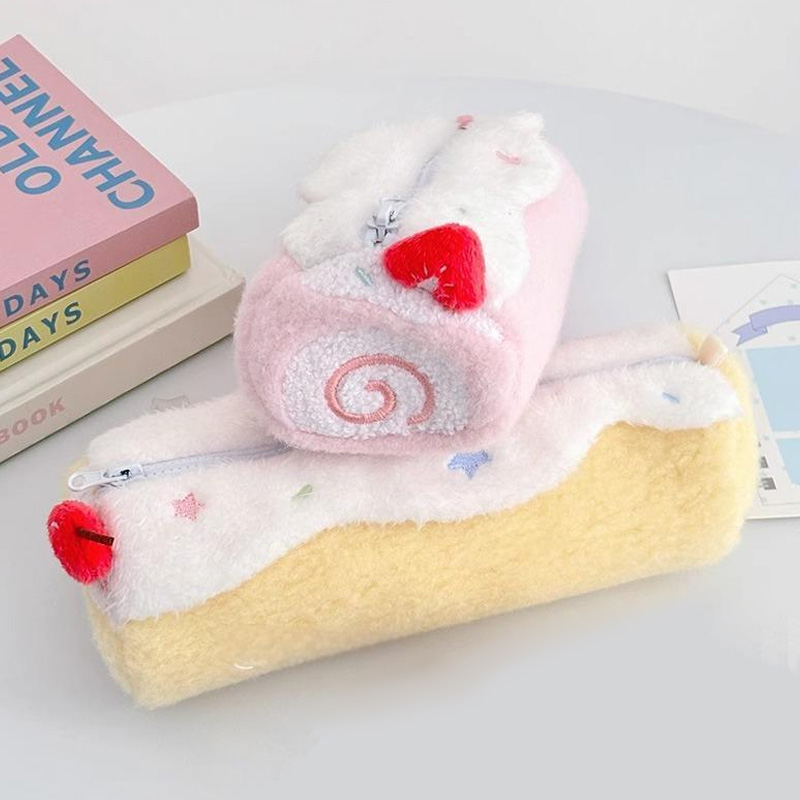Swiss Roll Plush Pencil Case (KJ3507) - product view 2