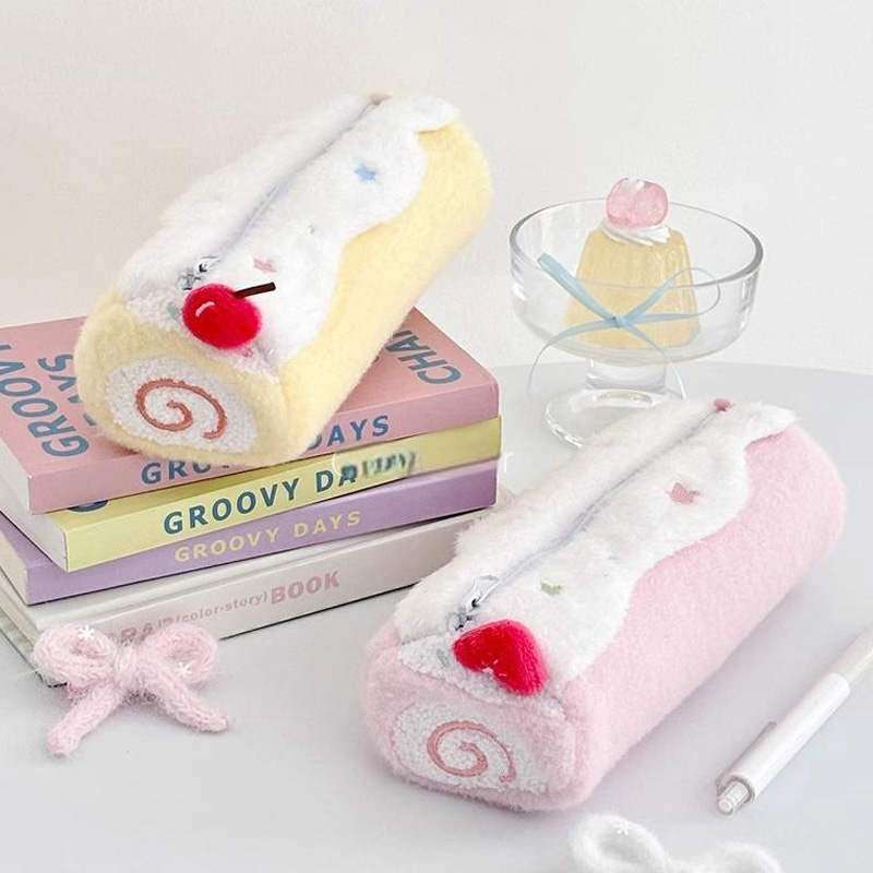 Swiss Roll Plush Pencil Case (KJ3507) - product view 5